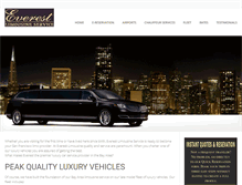 Tablet Screenshot of everestlimousine.com